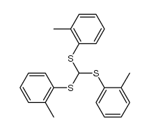 Tris-(o-tolylmercapto)-methan Structure