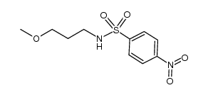 N-(3-methoxypropyl)-4-nitrobenzenesulfonamide结构式