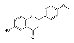 6-hydroxy-2-(4-methoxyphenyl)-2,3-dihydrochromen-4-one Structure