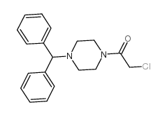 1-苯甲基-4-(氯乙酰基)哌嗪结构式