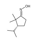 Cyclopentanone, 2,2-dimethyl-3-(1-methylethyl)-, oxime, (1E,3R)- (9CI) Structure