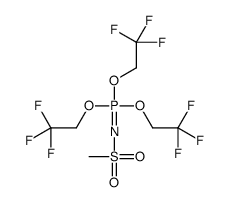 N-[tris(2,2,2-trifluoroethoxy)-λ5-phosphanylidene]methanesulfonamide Structure
