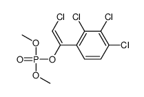 1,2,3-trichloro-4-[(E)-2-chloro-1-dimethoxyphosphoryloxy-ethenyl]benze ne结构式