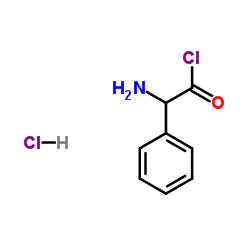 (R)-(-)-2-苯甘氨酰氯 盐酸盐结构式