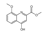 Methyl 4-hydroxy-8-methoxyquinoline-2-carboxylate Structure
