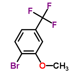 2-溴-5-三氟甲基苯甲醚结构式
