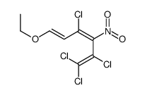 1,1,2,4-tetrachloro-6-ethoxy-3-nitrohexa-1,3,5-triene结构式