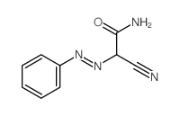 2-cyano-2-phenyldiazenyl-acetamide Structure