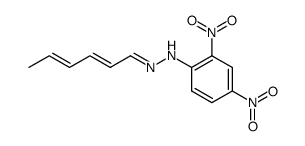 Hexadien-(2,4)-al-(1)-<2,4-dinitro-phenylhydrazon>结构式