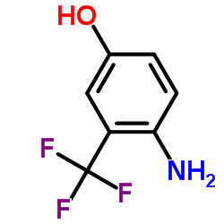 4-氨基-3-三氟甲基苯酚结构式