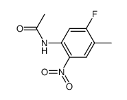 acetic acid-(5-fluoro-4-methyl-2-nitro-anilide)结构式