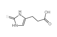 3-(2-sulfanylidene-1,3-dihydroimidazol-4-yl)propanoic acid结构式