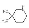 3-甲基-3-羟基哌啶结构式