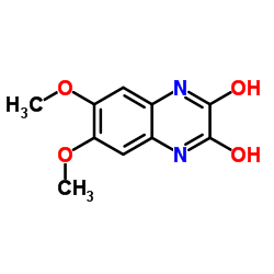 6,7-二甲氧基-1,4-二氢-2,3-喹喔啉二酮一水合物结构式