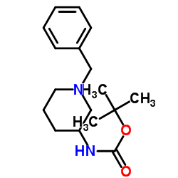1-苄基-3-N-叔丁氧羰基氨基哌啶结构式