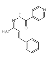 4-Pyridinecarboxylicacid, 2-(1-methyl-3-phenyl-2-propen-1-ylidene)hydrazide picture