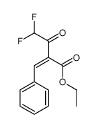 ethyl 2-benzylidene-4,4-difluoro-3-oxobutanoate Structure