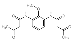 Butanamide,N,N'-(2-methoxy-1,3-phenylene)bis[3-oxo-结构式