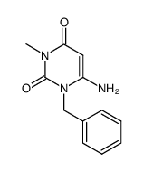6-氨基-1-苄基-3-甲基-1H-嘧啶-2,4-二酮结构式