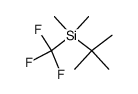 (1,1-dimethylethyl)dimethyl(trifluoromethyl)-Silane Structure