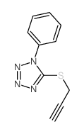 1-Phenyl-5-(2-propynylthio)-1H-tetraazole结构式