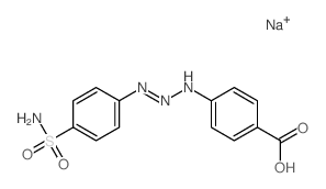4-[2-(4-sulfamoylphenyl)iminohydrazinyl]benzoic acid Structure