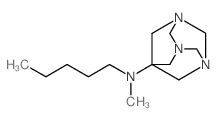 methyl-pentyl-(1,3,5-triaza-adamantan-7-yl)-amine结构式