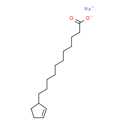 sodium cyclopent-2-ene-1-undecanoate结构式