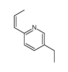 5-ethyl-2-prop-1-enylpyridine structure