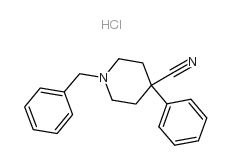1-Benzyl-4-phenylpiperidine-4-carbonitrile Structure