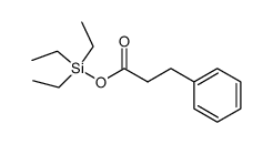 3-phenylpropanoic acid triethylsilyl ester Structure