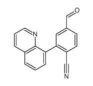 4-formyl-2-quinolin-8-ylbenzonitrile Structure