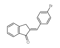 1H-Inden-1-one,2-[(4-bromophenyl)methylene]-2,3-dihydro-结构式