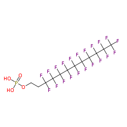 3,3,4,4,5,5,6,6,7,7,8,8,9,9,10,10,11,11,12,12,12-henicosafluorododecyl dihydrogen phosphate structure