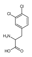 DL-3,4-二氯苯丙氨酸结构式