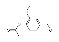 4-acetoxy-3-methoxybenzyl chloride结构式