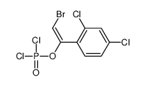 1-(2-bromo-1-dichlorophosphoryloxyethenyl)-2,4-dichlorobenzene结构式