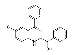 [5-chloro-2-[(2-hydroxy-2-phenylethyl)amino]phenyl]-phenylmethanone Structure