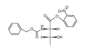 ester O-nitrophenylique de la N-(benzyloxycarbonyl)-L-threonine结构式
