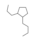 1α-丁基-2β-丙基环戊烷结构式