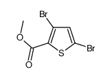 3,5-二溴-噻吩-2-羧酸甲酯结构式