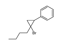 (2-bromo-2-butylcyclopropyl)benzene Structure