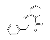 1-oxido-2-(2-phenylethylsulfonyl)pyridin-1-ium结构式