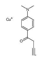 copper(1+),1-[4-(dimethylamino)phenyl]but-3-yn-1-one Structure