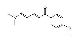 4-Dimethylhydrazono-1-(4-methoxyphenyl)-2-buten-1-on结构式