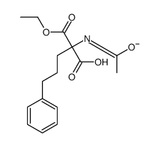 2-acetamido-2-ethoxycarbonyl-5-phenylpentanoate结构式