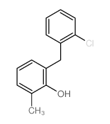 2-[(2-chlorophenyl)methyl]-6-methyl-phenol结构式