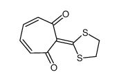 2-(1,3-dithiolan-2-ylidene)cyclohepta-4,6-diene-1,3-dione结构式