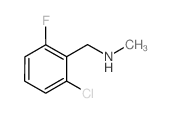 N-甲基-2-氯-6-氟苄胺结构式