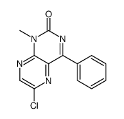 6-chloro-1-methyl-4-phenylpteridin-2-one Structure